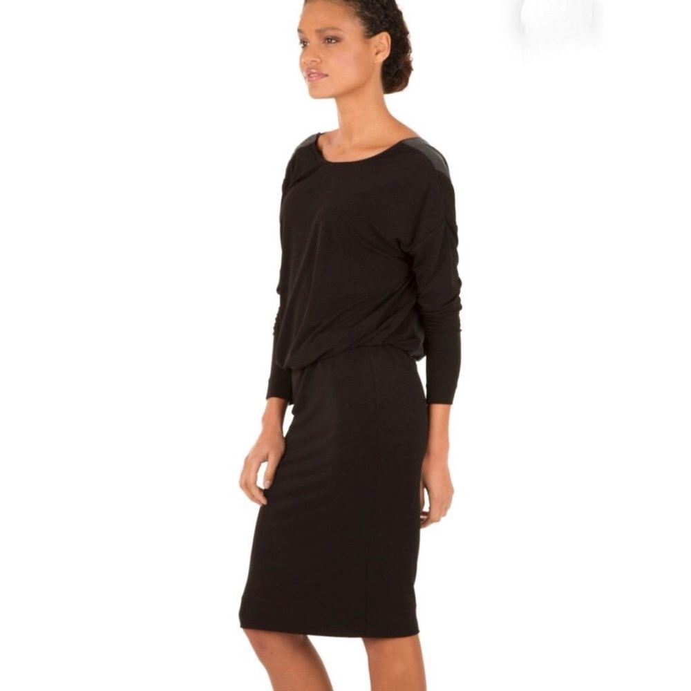 MALENE BIRGER Open Back Black Silliana Dress LBD Little Black Dress Sz M - Picture 3 of 10